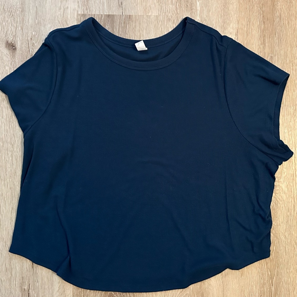 Old Navy Teal Crop Tee